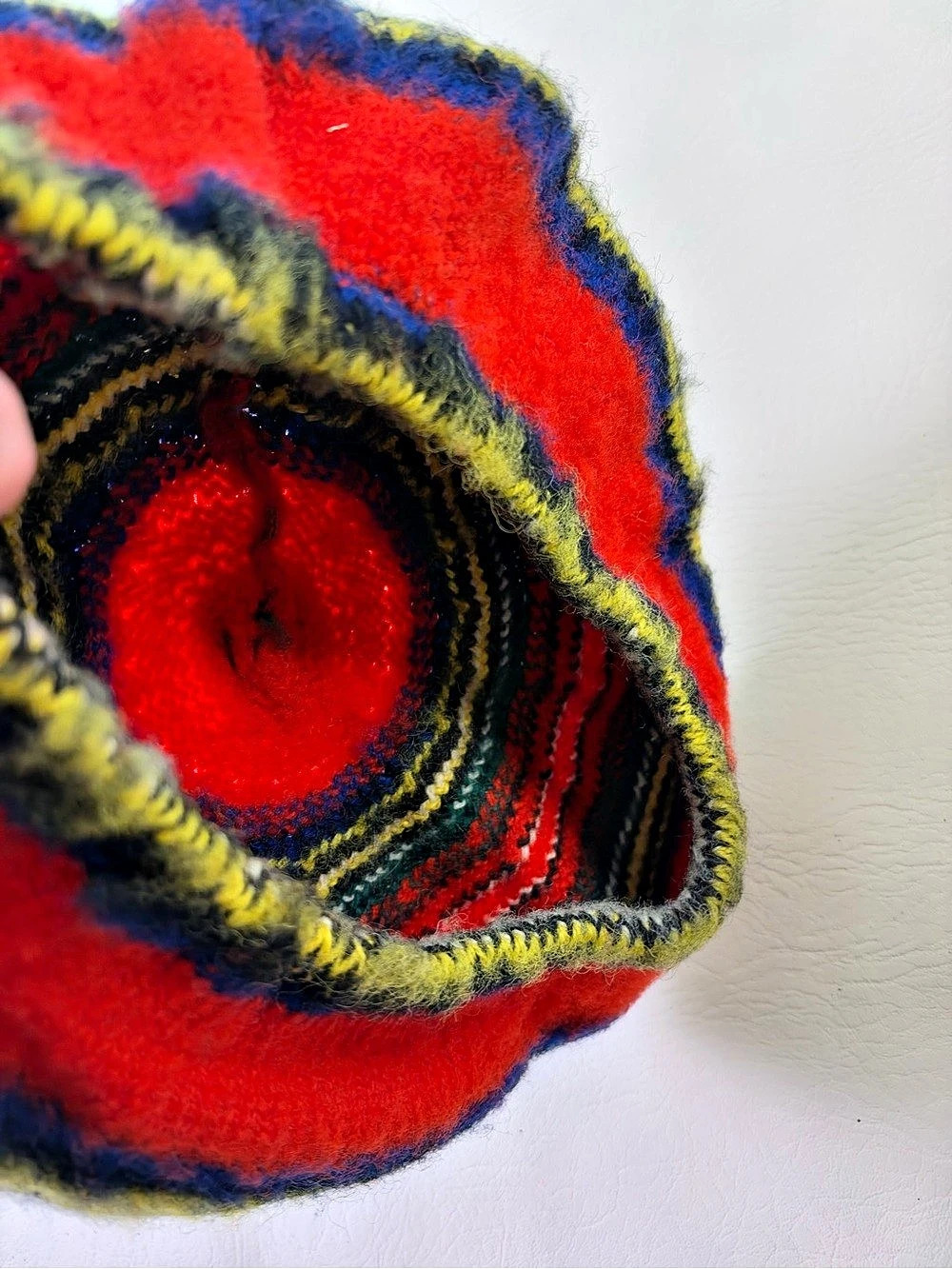 Multicolor Geometric Knit Hat - Picture 4 of 4